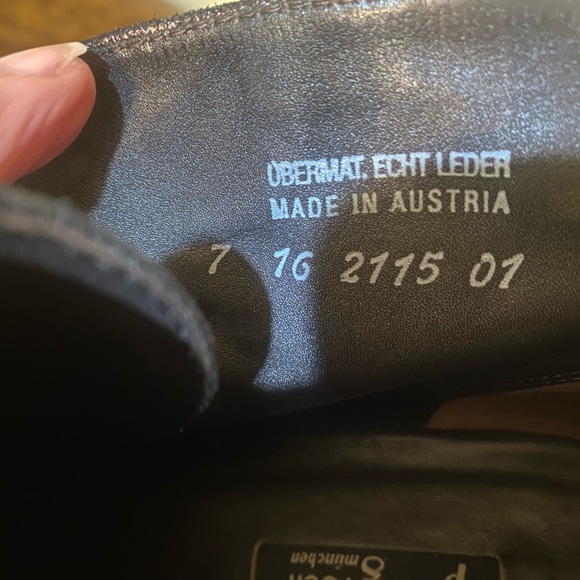 Paul Green Munchen bronze ankle shimmer leather boots size 9.5 - Picture 9 of 10